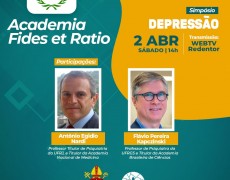 “DEPRESSÃO” É O PRÓXIMO ASSUNTO EM DEBATE NA ACADEMIA FIDES ET RATIO
