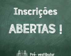 PRÉ-VESTIBULAR SOCIAL ABRE NOVAS INSCRIÇÕES 