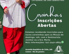 CATEDRAL DO RIO ABRE INSCRIÇÕES PARA NOVOS COROINHAS