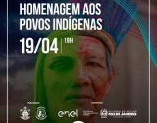 CRISTO REDENTOR RECEBE ILUMINAÇÃO ESPECIAL EM HOMENAGEM AO DIA DO ÍNDIO