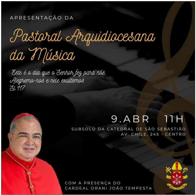NOVA PASTORAL PRETENDE INCENTIVAR O SEGMENTO DA MÚSICA NAS PARÓQUIAS