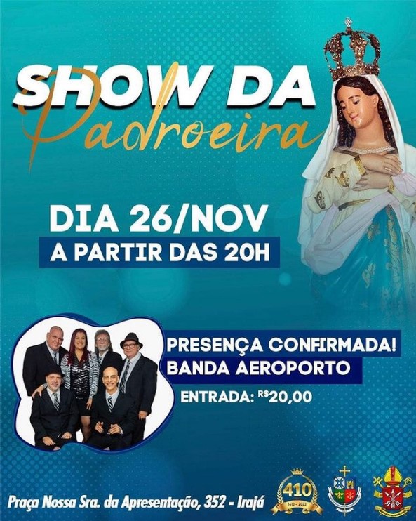 SHOW DA PADROEIRA NO CENTRO CULTURAL CARDEAL ORANI TEMPESTA