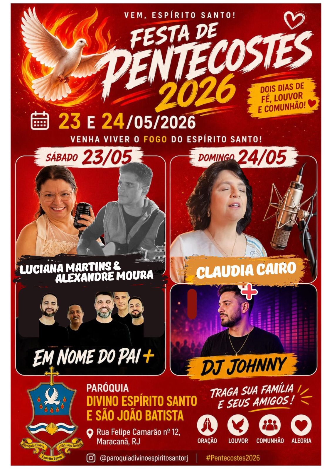 FESTA DE PENTECOSTES 2026 RJ