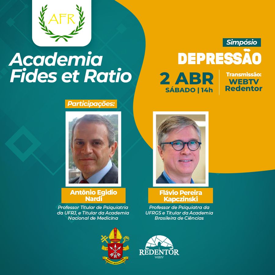 “DEPRESSÃO” É O PRÓXIMO ASSUNTO EM DEBATE NA ACADEMIA FIDES ET RATIO