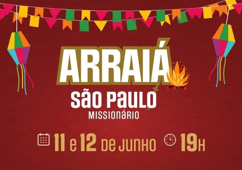 NESTE FIM DE SEMANA TEM ARRAIÁ EM VIGÁRIO GERAL