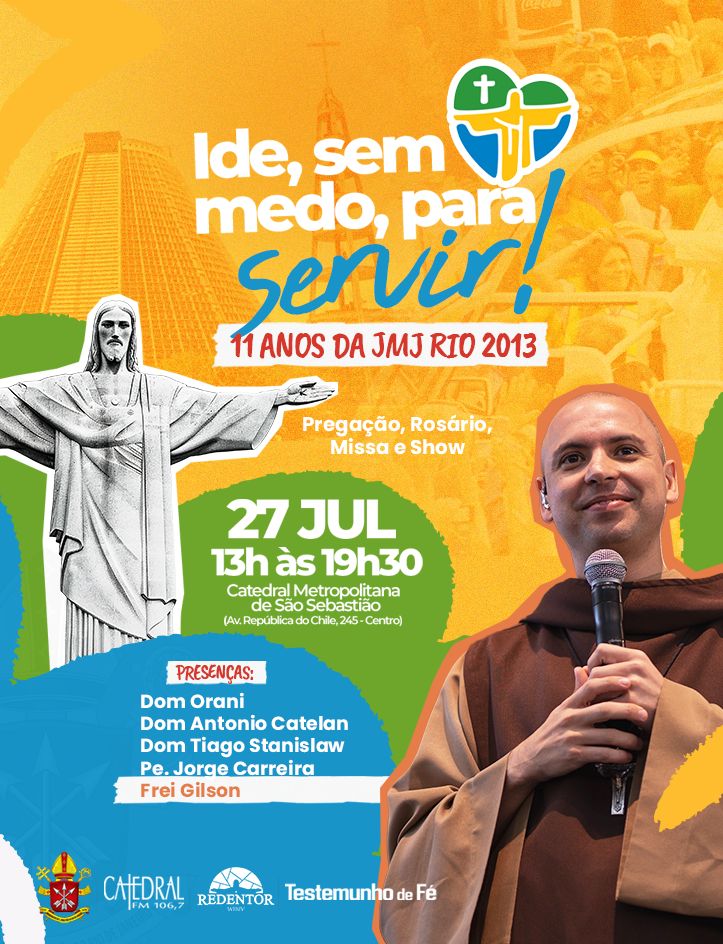 ARQRIO VAI COMEMORAR OS 11 ANOS DA JMJ RIO