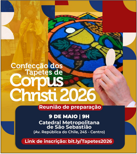 CATEDRAL DO RIO PREPARA TAPETES DE CORPUS CHRISTI 2026
