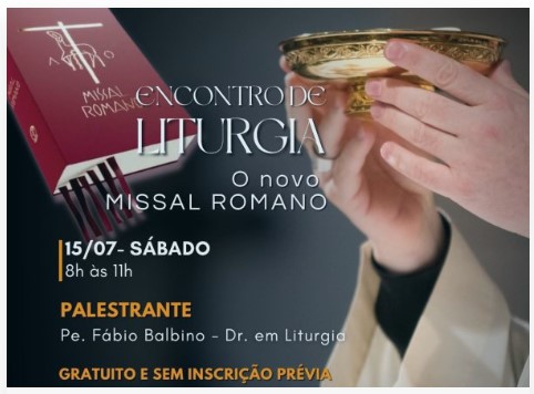 RJ: CATEDRAL TERÁ ENCONTRO PARA APRESENTAR NOVO MISSAL ROMANO
