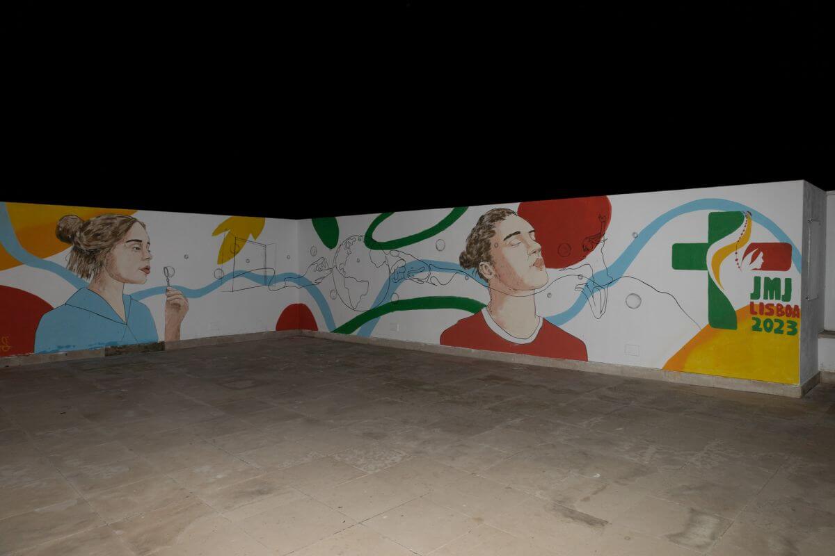 MURAL DEDICADO A JMJ É INAUGURADO EM PORTUGAL