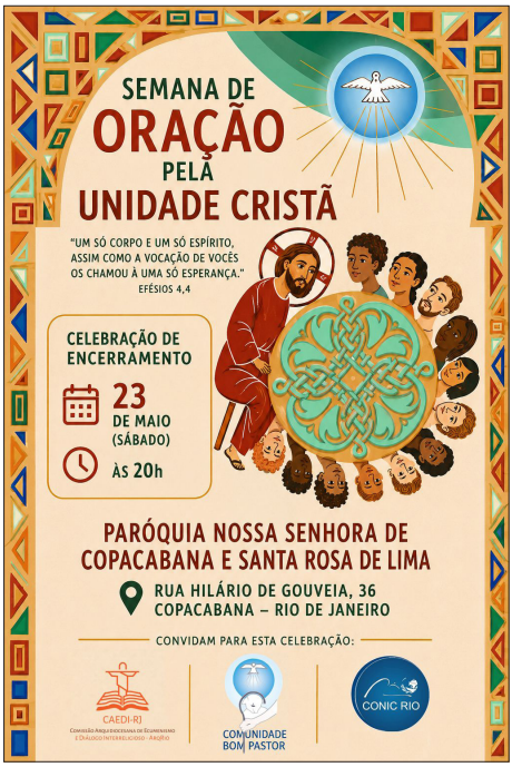 A IGREJA EM ORAÇÃO: SEMANA PELA UNIDADE DOS CRISTÃOS NO RIO DE JANEIRO