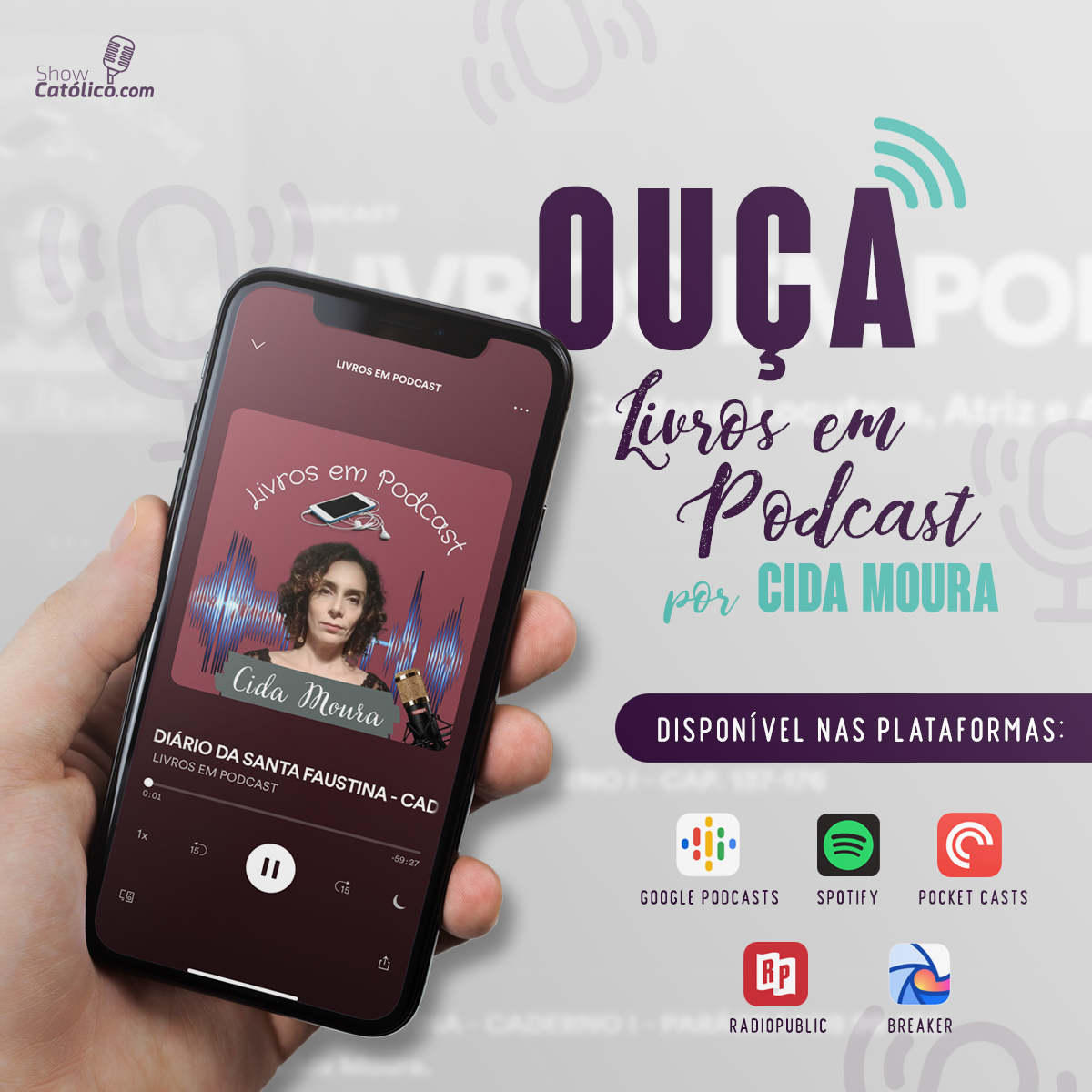 CIDA MOURA LANÇA LIVROS EM PODCAST