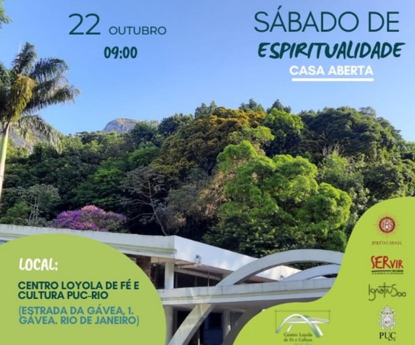 SÁBADO (22) DE ESPIRITUALIDADE NO CENTRO LOYOLA DE FÉ E CULTURA