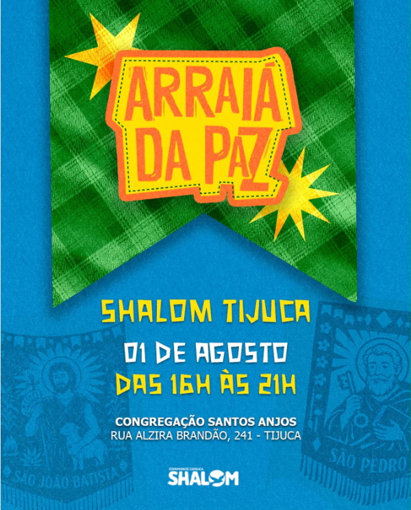 AMANHÃ TEM ARRAIÁ DA PAZ NO RIO