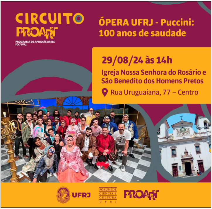 IGREJA DO ROSÁRIO E SÃO BENEDITO APRESENTA ÓPERA DA UFRJ