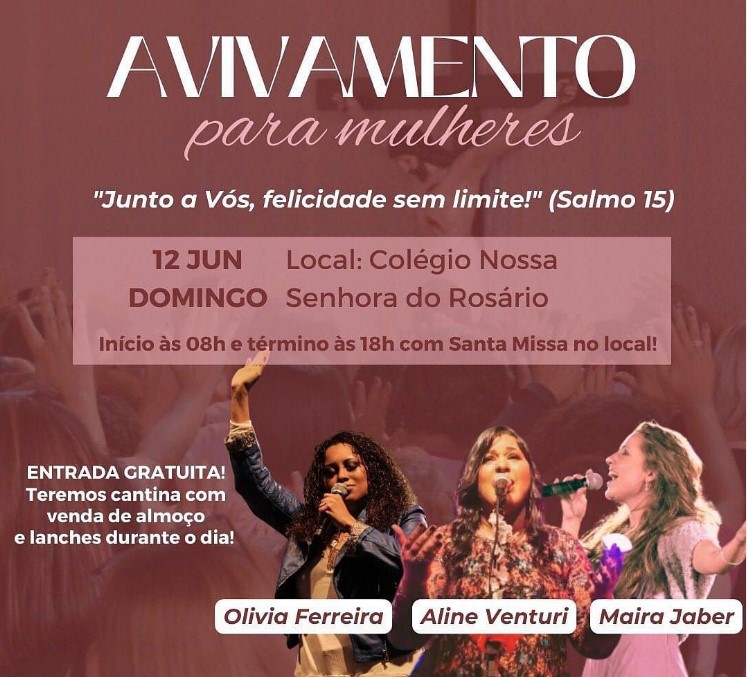 PARÓQUIA SANTA TERESINHA DO MENINO JESUS PROMOVE AVIVAMENTO PARA MULHERES