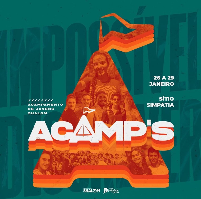 SHALOM RIO PROMOVE ACAMPAMENTO DE FÉRIAS DE 26 A 29 DE JANEIRO