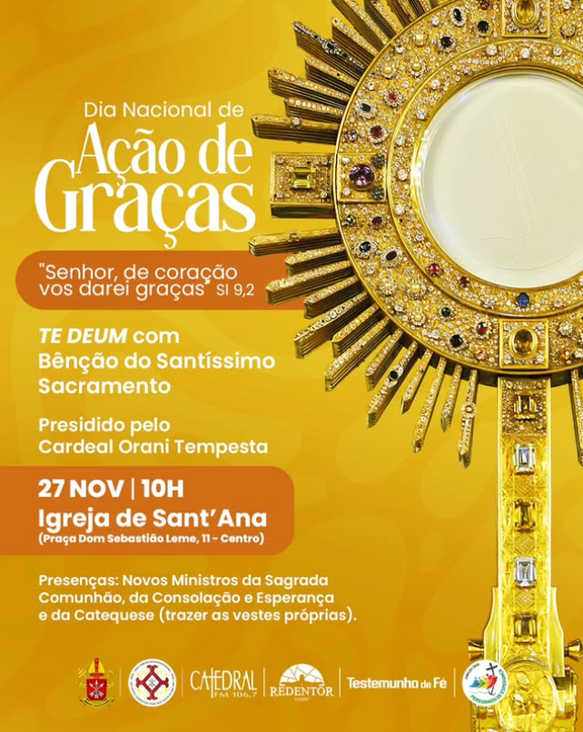 CELEBRAÇÃO DO DIA DE AÇÃO DE GRAÇAS NO RIO