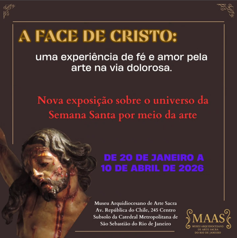 A FACE DE CRISTO: EXPOSIÇÃO REÚNE ARTE E FÉ NO RIO DE JANEIRO