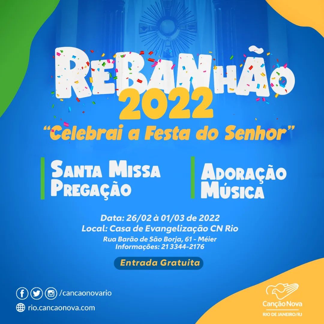 RETIRO DE CARNAVAL COMUNIDADE CANÇÃO NOVA - DE 26/02 A 01/03
