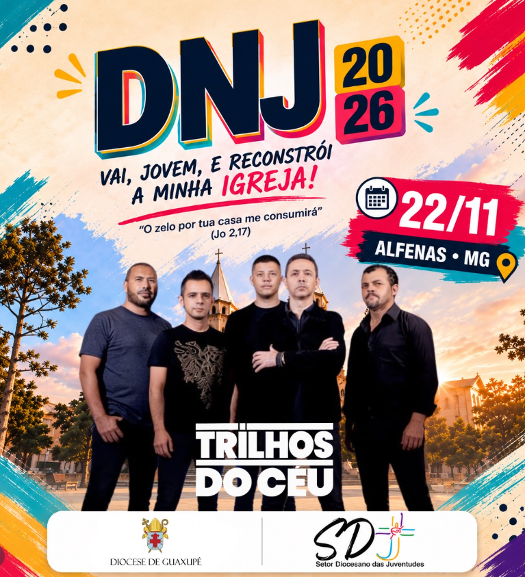 TRILHOS DO CÉU É CONFIRMADA NO DNJ 2026 EM ALFENAS