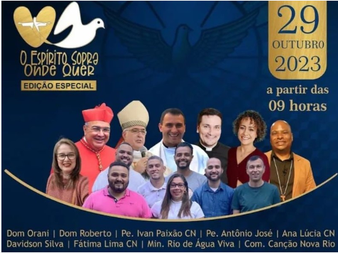 CANÇÃO NOVA RJ: O ESPÍRITO SOPRA ONDE QUER 