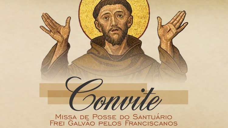 DOM ORLANDO DÁ POSSE AOS FRANCISCANOS NA ADMINISTRAÇÃO DO SANTUÁRIO FREI GALVÃO 