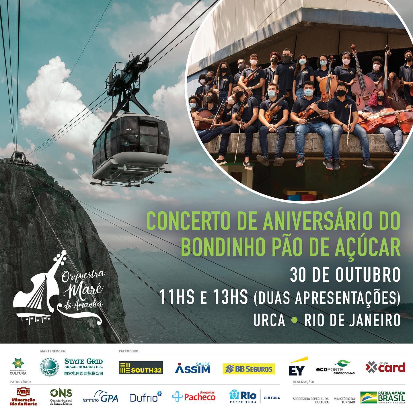 ORQUESTRA DA MARÉ PARTICIPA NESTE SÁBADO (30) DO CONCERTO DE ANIVERSÁRIO DO BONDINHO