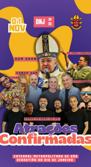 JOVENS DO RIO CELEBRAM O DIA NACIONAL DA JUVENTUDE NA CATEDRAL