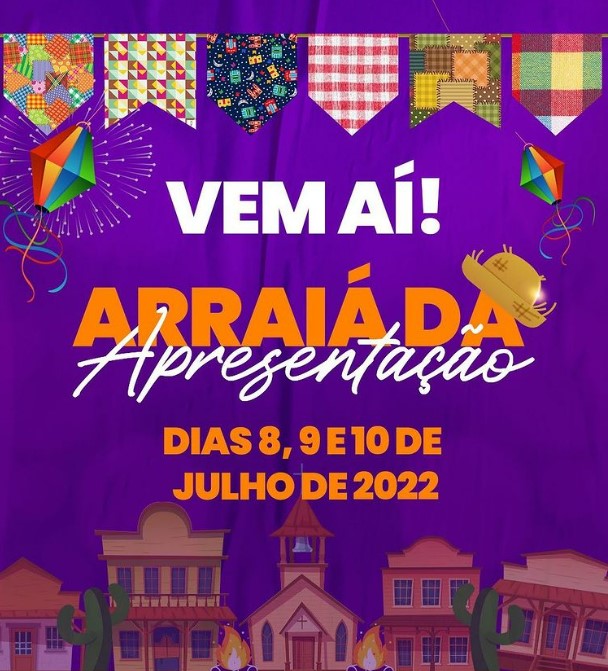 VEM AÍ... ARRAIÁ DA APRESENTAÇÃO NO CCSP DOM ORANI EM IRAJÁ