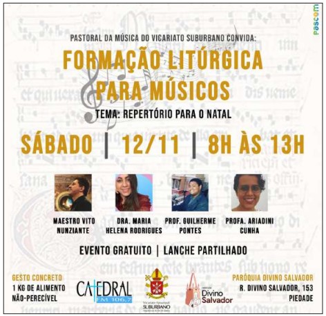 VICARIATO SUBURBANO PROMOVE FORMAÇÃO LITÚRGICA PARA O NATAL