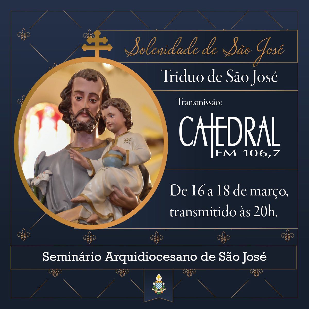 ARQUIDIOCESE DO RIO DE JANEIRO SE PREPARA PARA O TRÍDUO DE SÃO JOSÉ